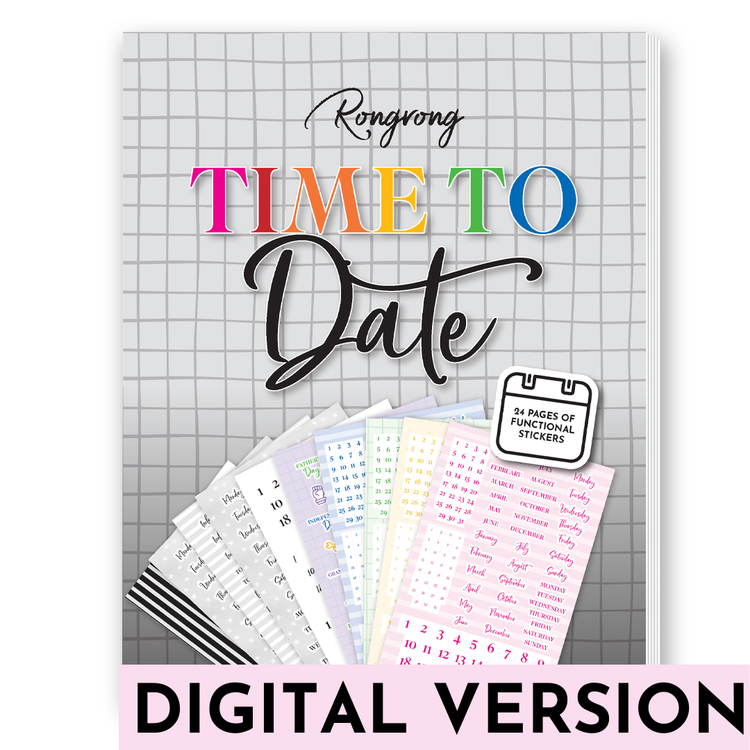 Time To Date Digital Sticker Book Digital Stickers for Goodnotes