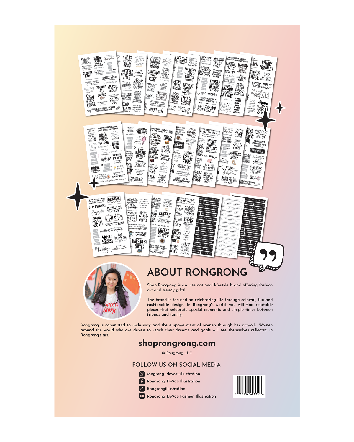 humorous quote stickers for notebooks