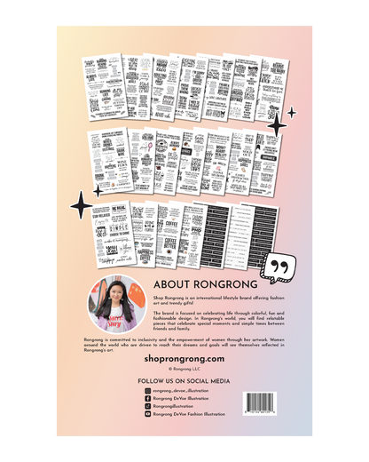 humorous quote stickers for notebooks
