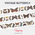 Shop Rongrong Vintage Butterfly PET Tape for Planner