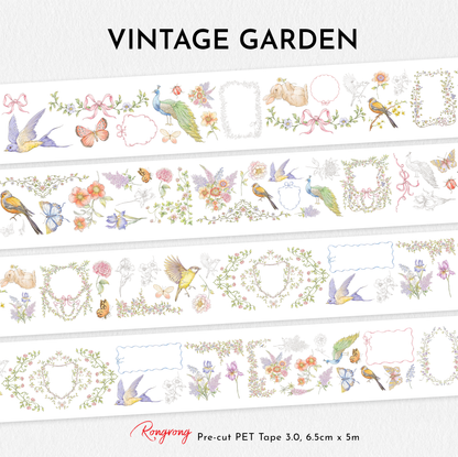 Vintage Garden Pre-cut PET Tape [3.O]