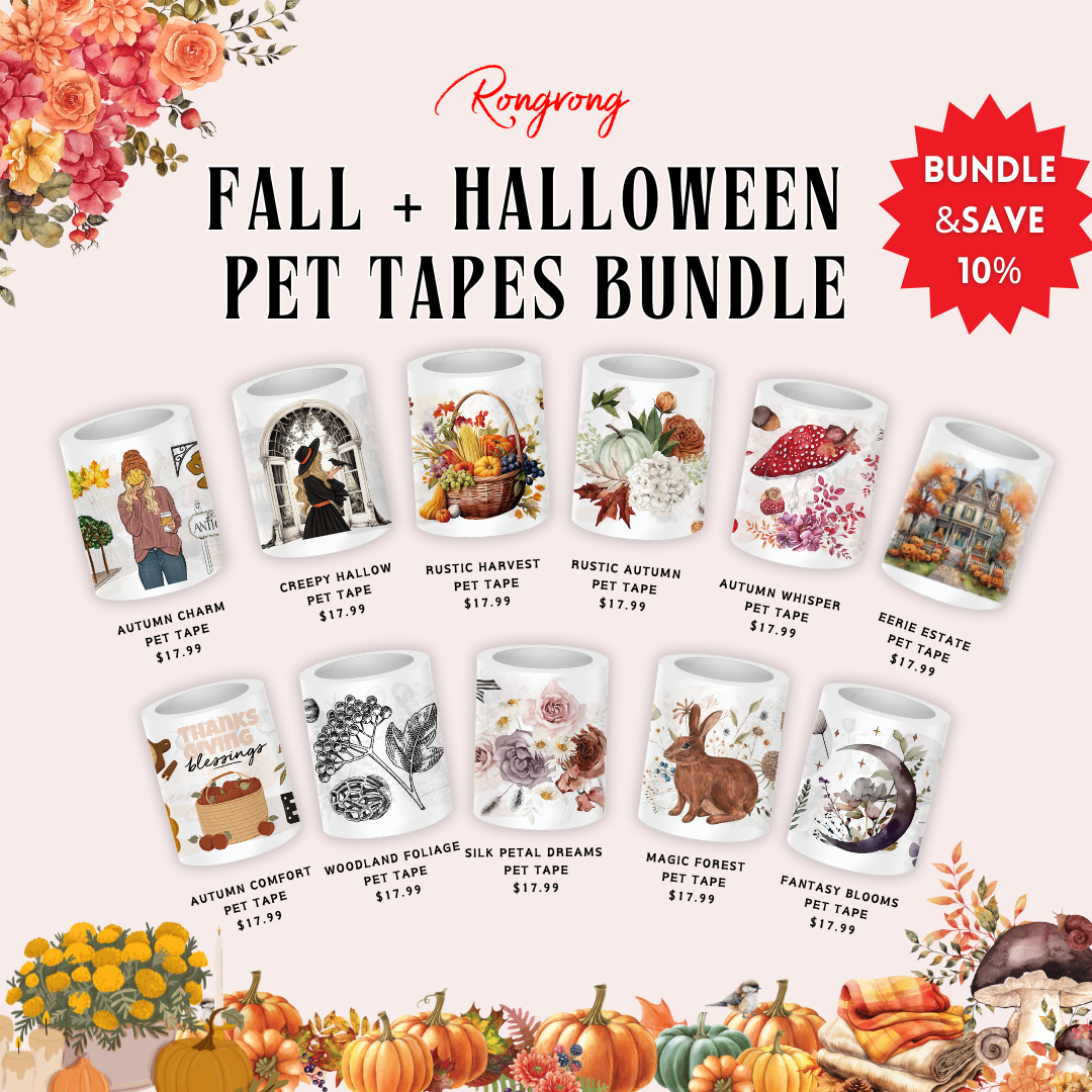 Shop Rongrong Fall + Halloween PET Tapes Bundle