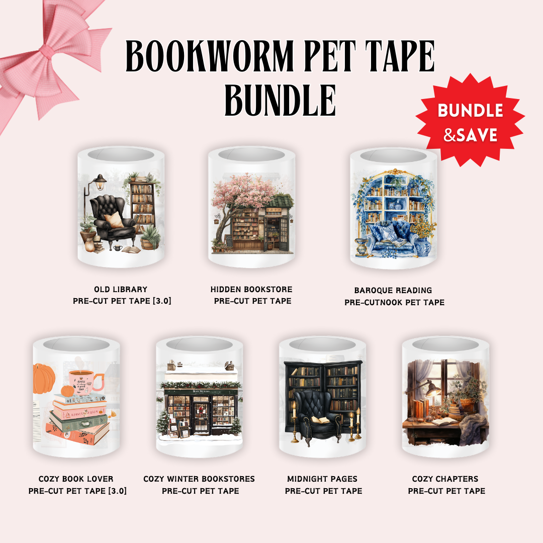 Bookworm Pre-cut PET Tapes Bundle