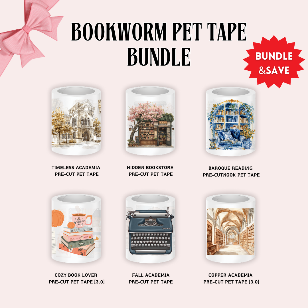 Bookworm Pre-cut PET Tapes Bundle