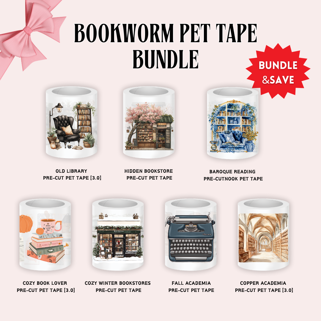 Bookworm Pre-cut PET Tapes Bundle