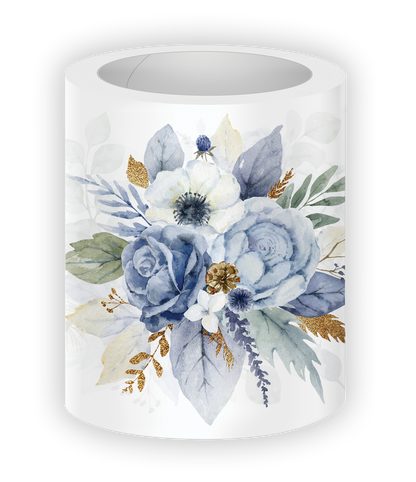 Shop Rongrong Winter Blue Flowers PET Tape