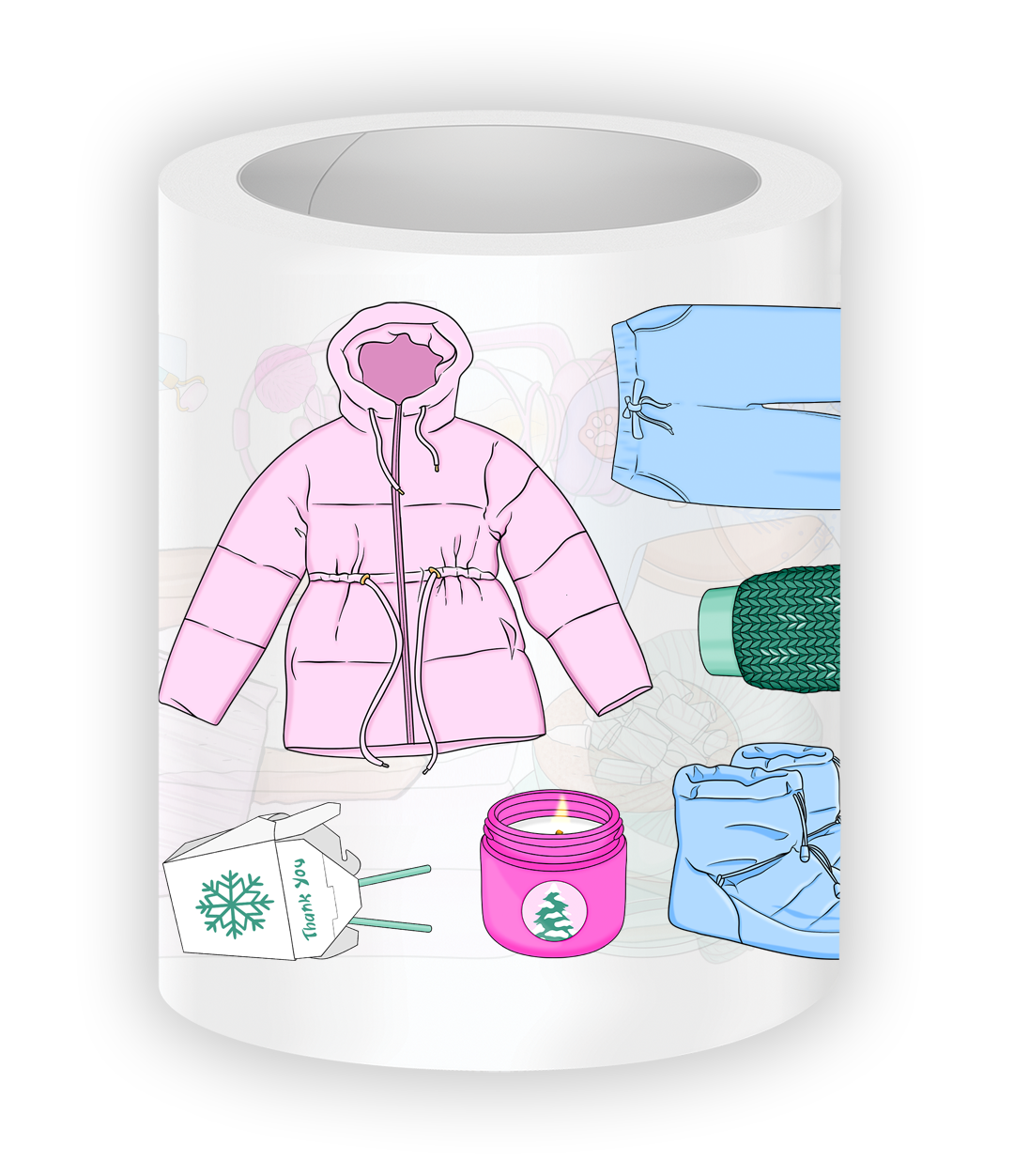 Winter theme stickers