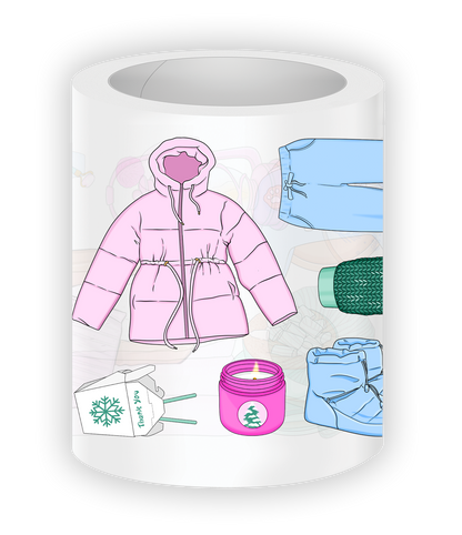 Winter theme stickers