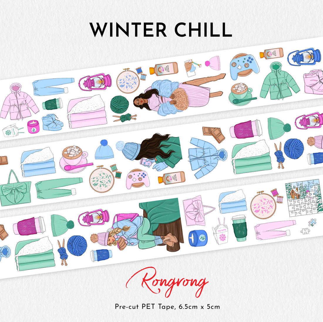 Winter Chill Pre-cut PET Tape