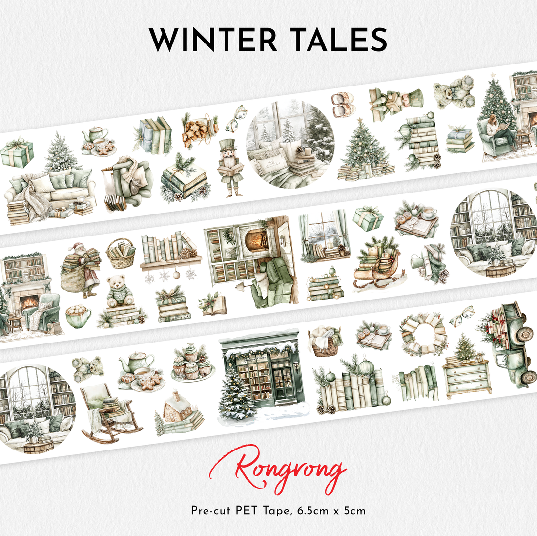 Winter Tales Pre-cut PET Tape