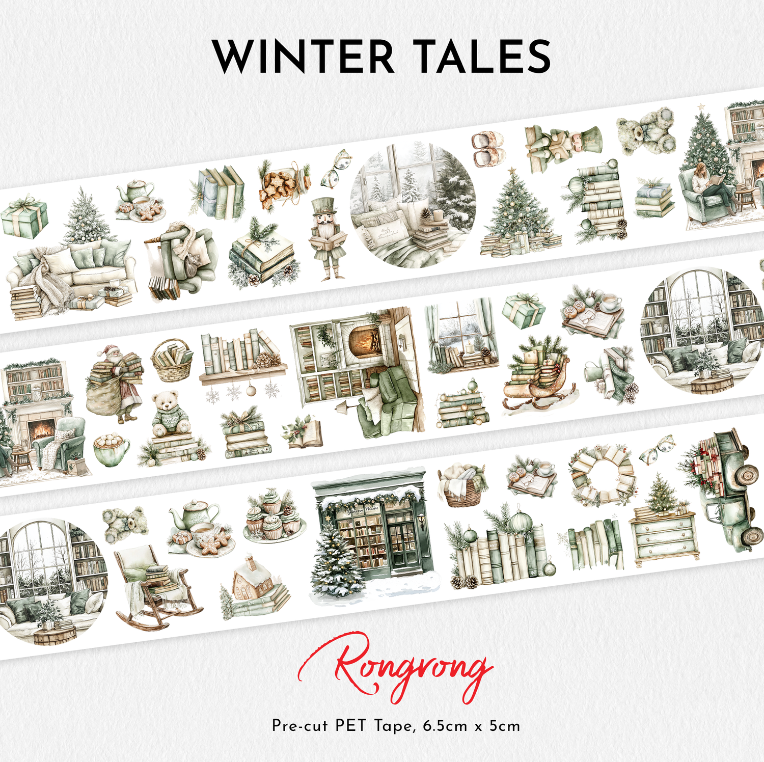 Winter Tales Pre-cut PET Tape