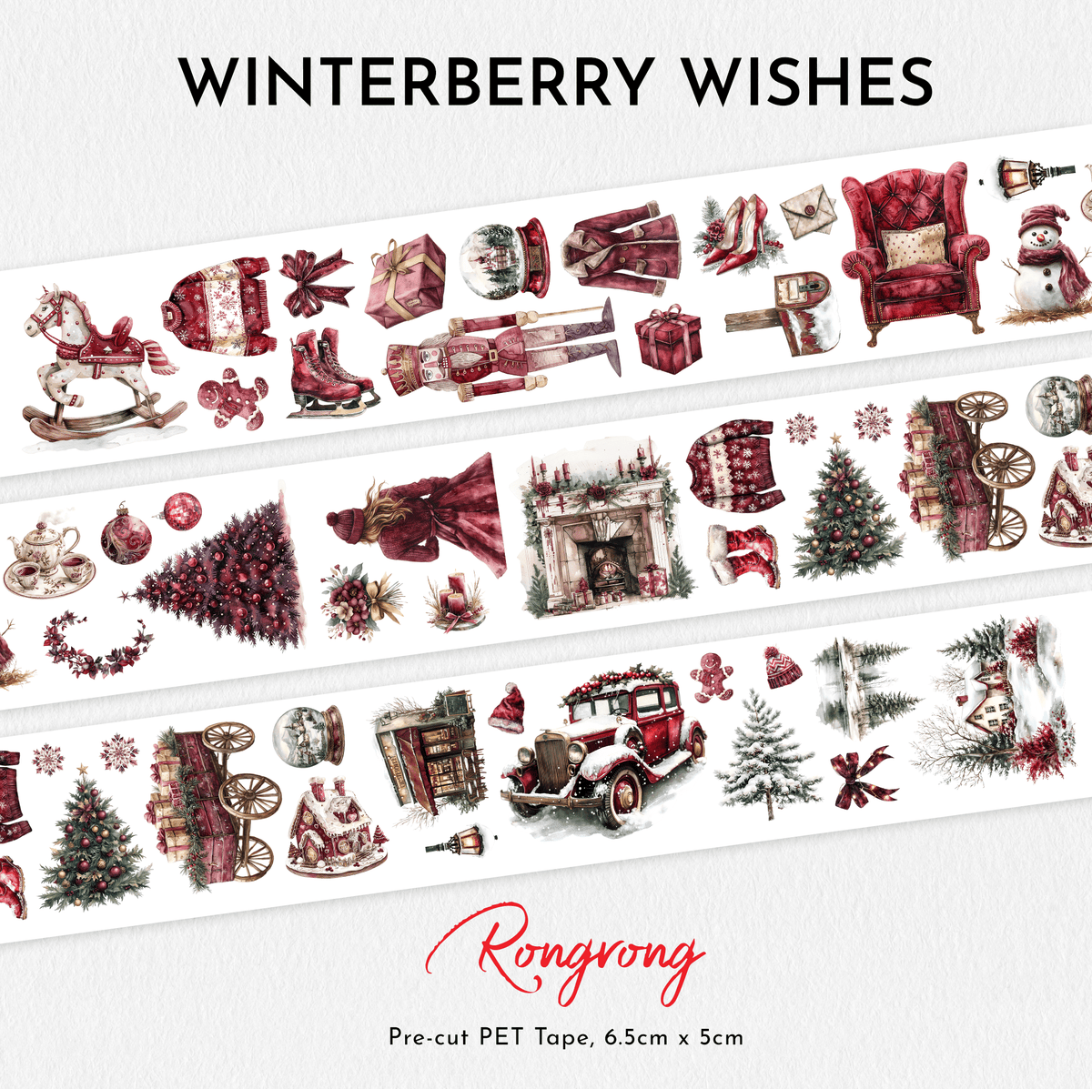 Winterberry Wishes PET Tape