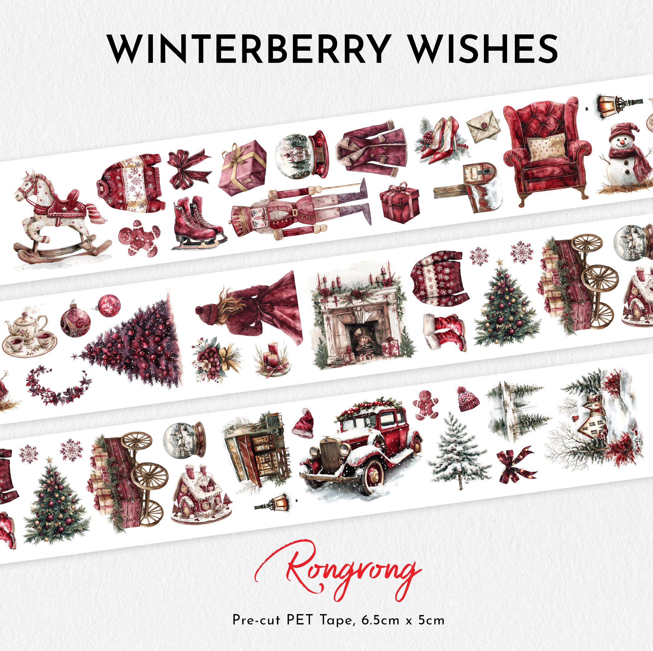 Winterberry Wishes PET Tape