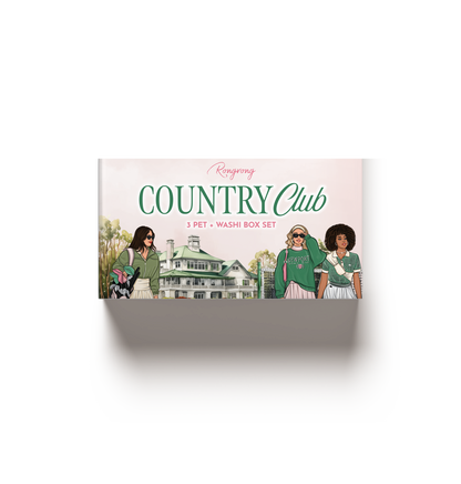 Country Club PET Tape + Washi Box Set