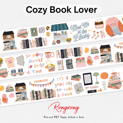 Cozy Book Lover Pre-cut PET Tape [3.0]