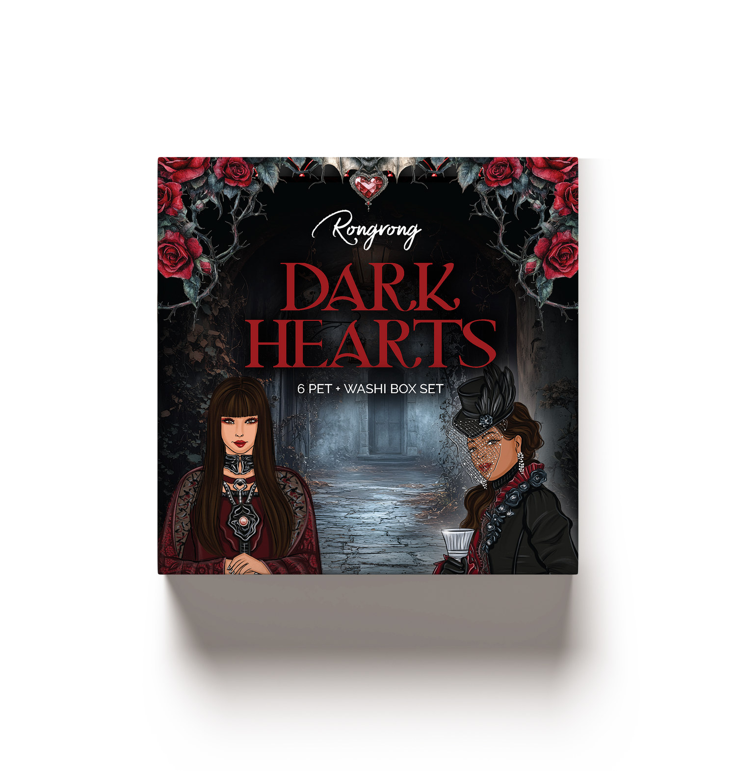 Dark Hearts Pre-cut PET + Washi Box