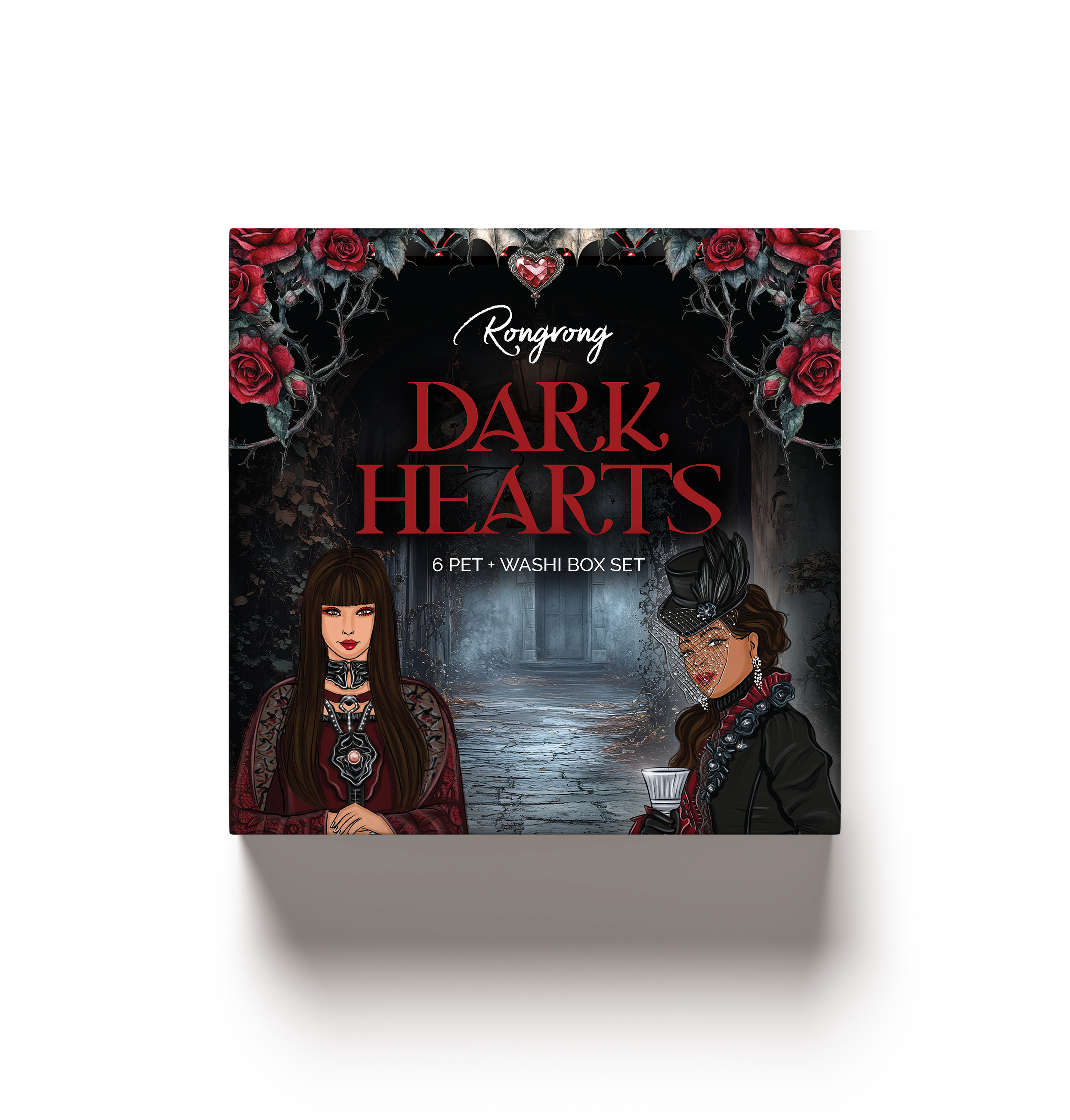 Dark Hearts Pre-cut PET + Washi Box