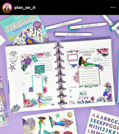 Mermaid Planner Sticker Pack (HOLOGRAPHIC)