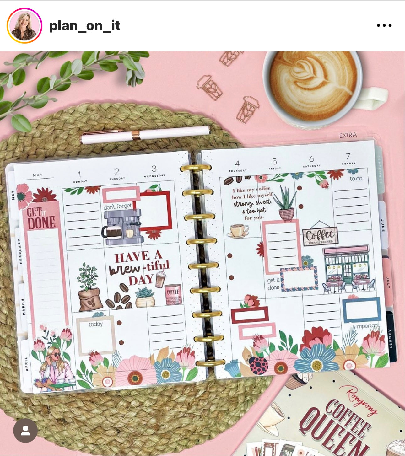 Coffee Queen Planner Sticker Book