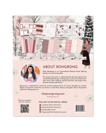 New Year New Plan Planning Kit Bundle flatlay with stickers, pen, and PET tape