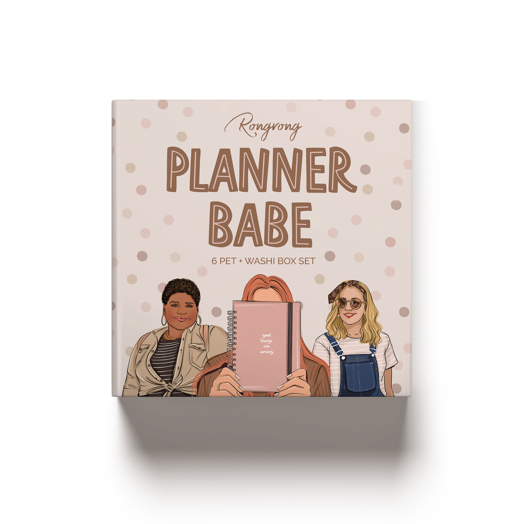 Planner Babe PET Tape + Washi Box Set  
