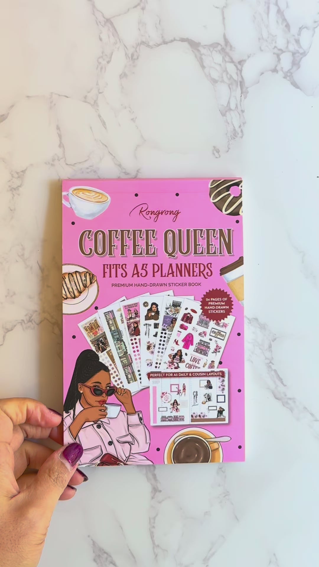 Coffee Queen Hobonichi Sticker Book