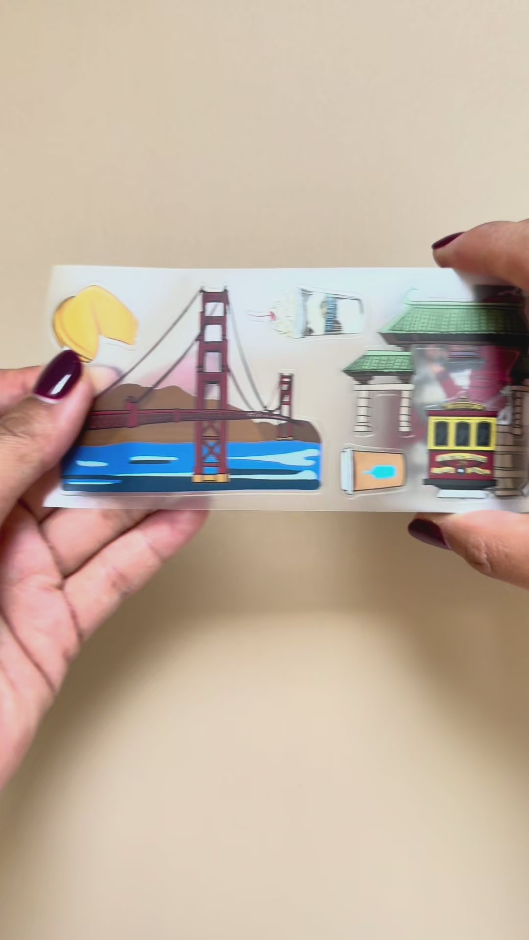 San Francisco Pre-cut PET Tape [Rongrong City Series]