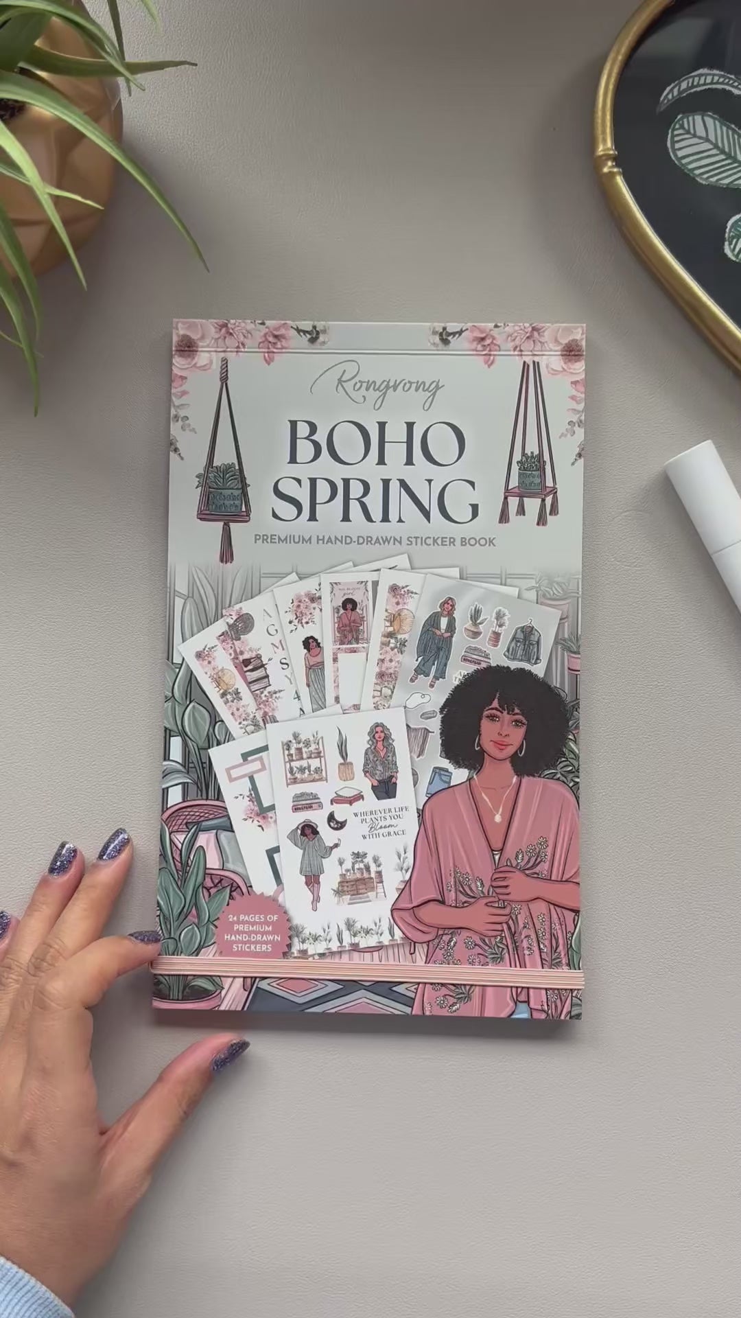 Boho Spring Sticker Book