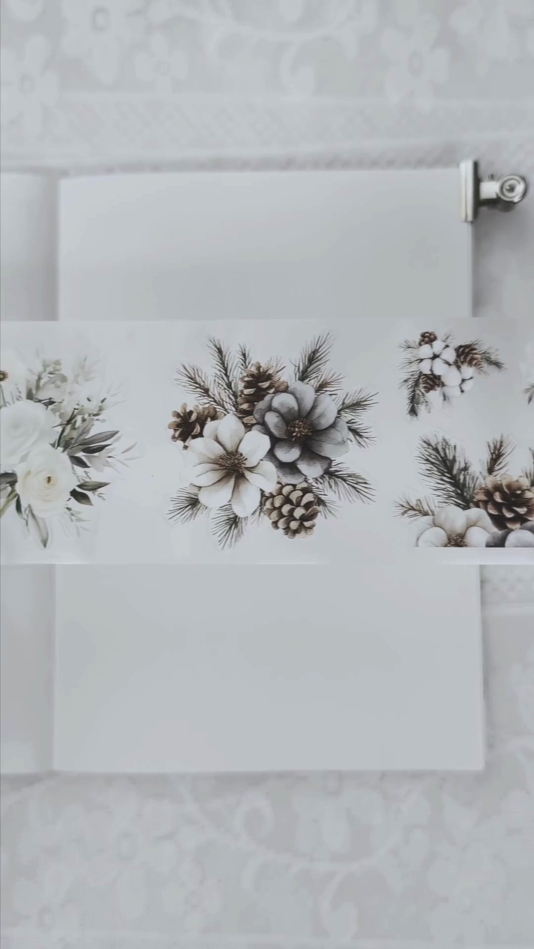 Ivory Petals Pre-cut PET Tape