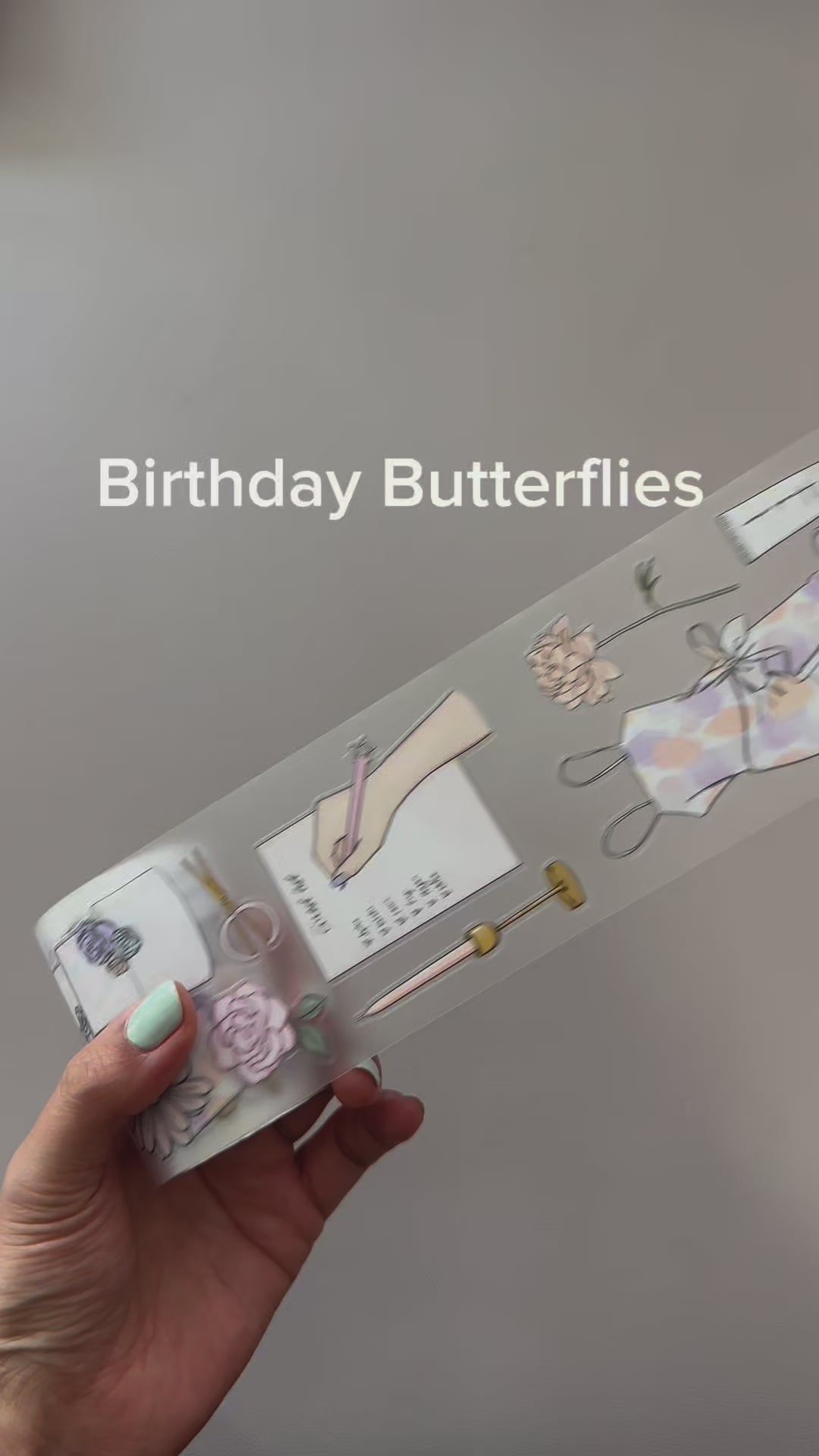 Birthday Butterflies PET Tape