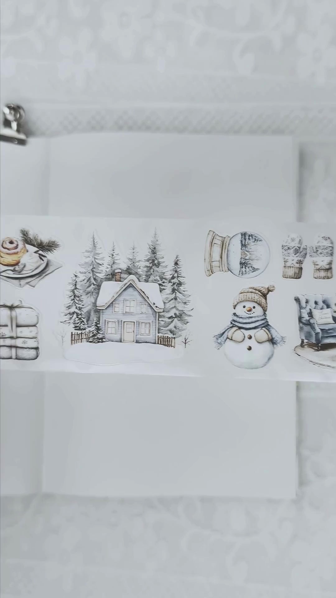 Frosty Winter Pre-cut PET Tape