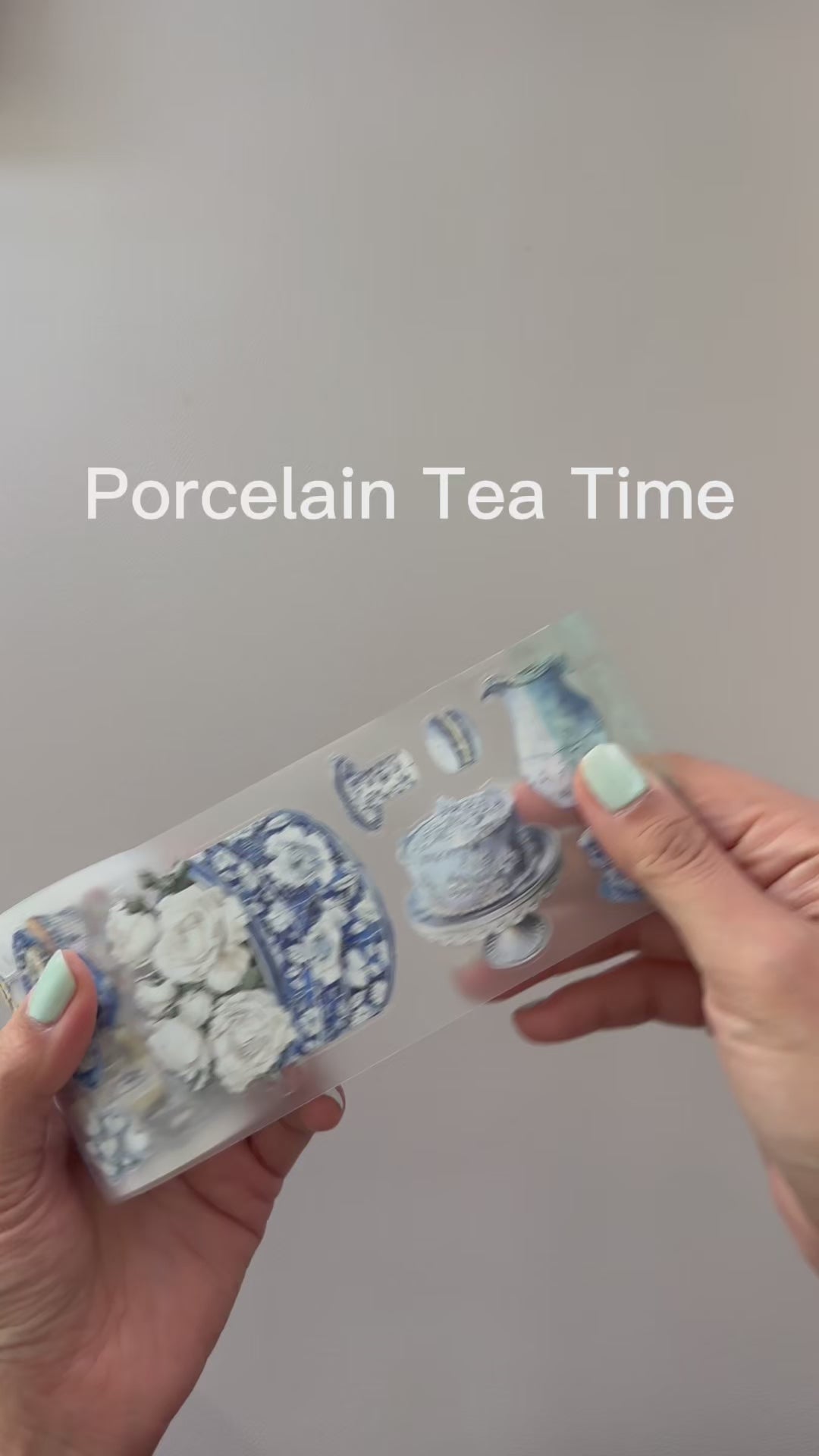 Porcelain Tea Time PET Tape