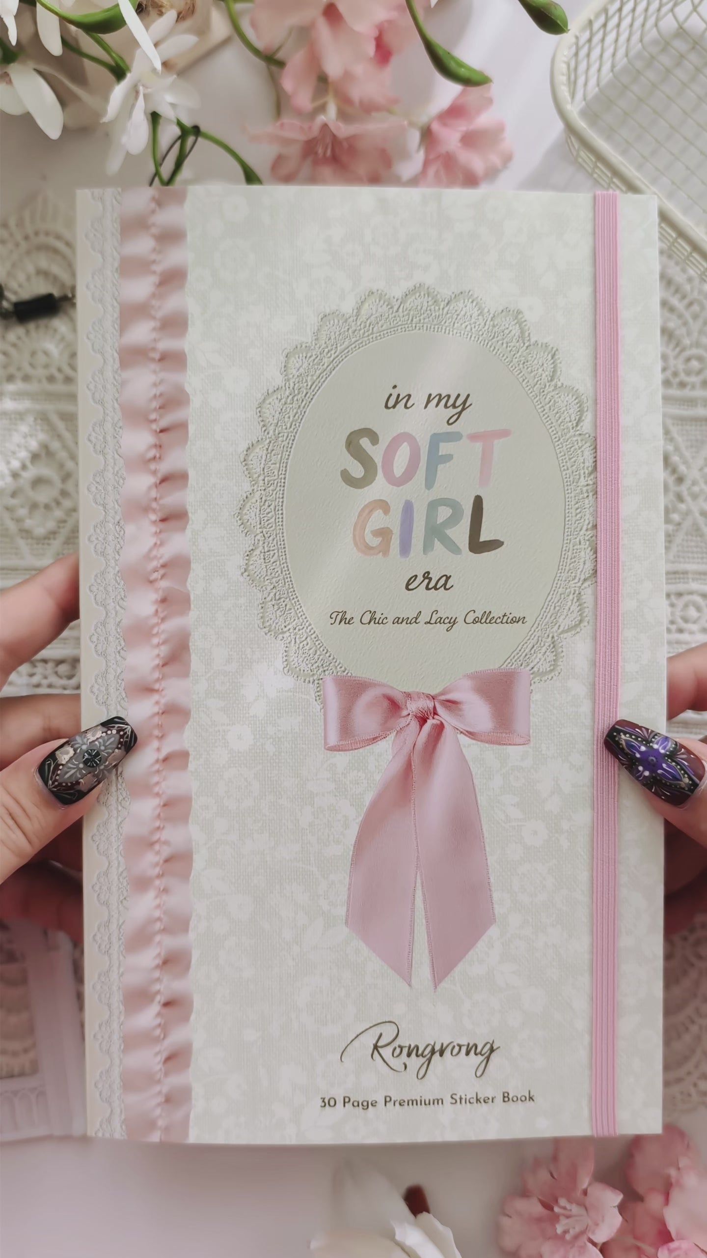 In My Soft Girl Era Sticker Book flip through and journaling decoration demo