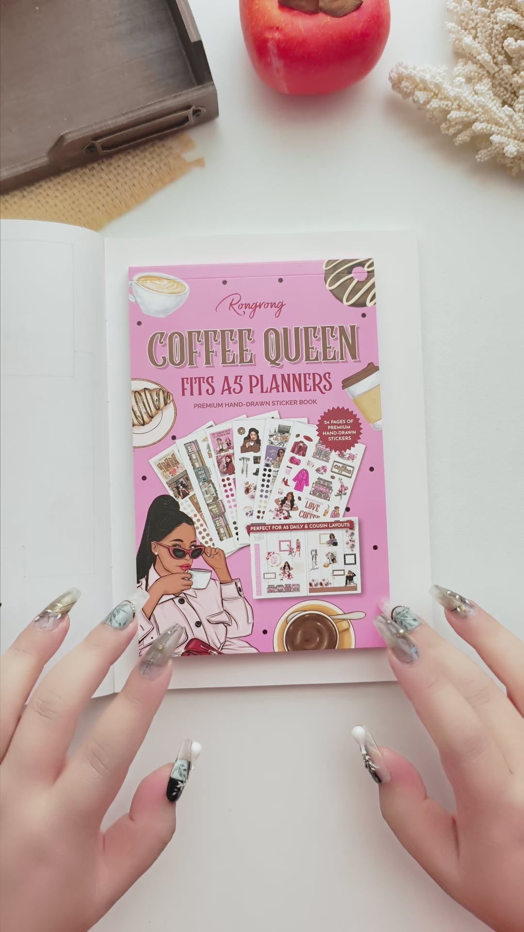 Coffee Queen Hobonichi Sticker Book