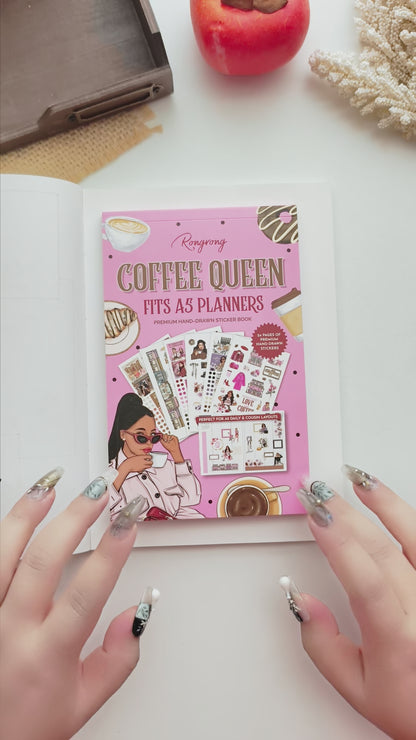 Coffee Queen Hobonichi Sticker Book