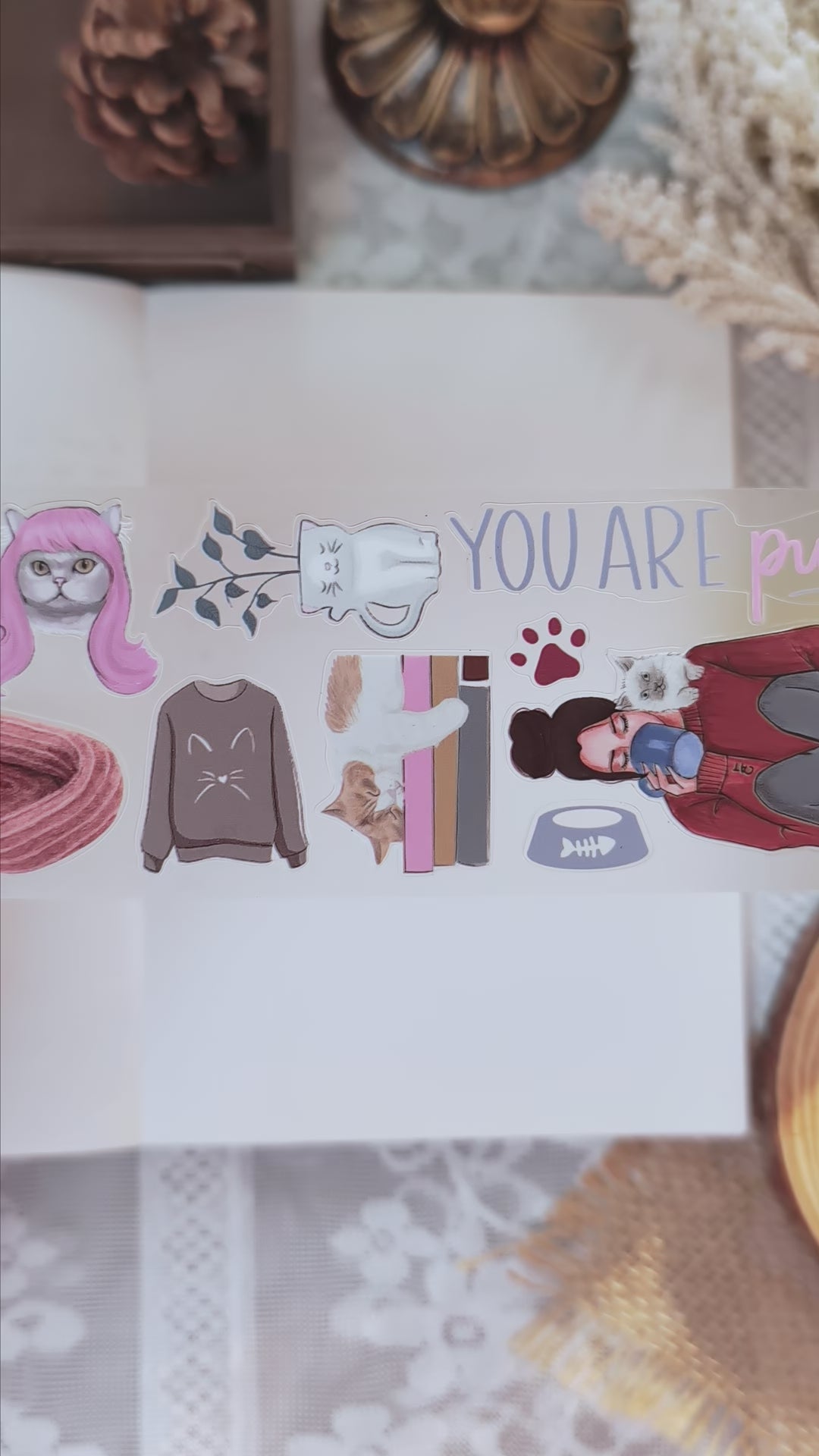 Purrfect Days Pre-cut PET Tape [3.O]