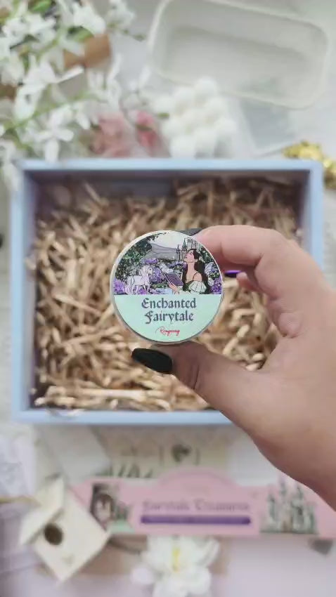 Plan With Me video featuring the Fairytale Treasures Journal Box with whimsical fantasy journaling spreads, fairy-inspired stickers, pastel stationery, magical decorative elements, and enchanted planner accessories.