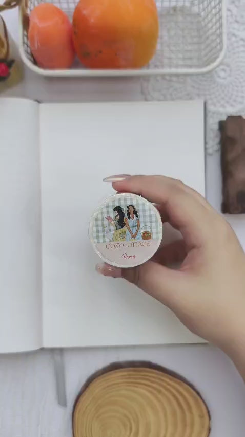 Watch a cozy autumn Plan With Me featuring the Cozy Cottage Washi Tape collection. The video showcases soft watercolor washi tape with cottagecore illustrations including woodland animals, harvest foods, bicycles, cozy home décor, autumn leaves, and vintage-inspired patterns as they&