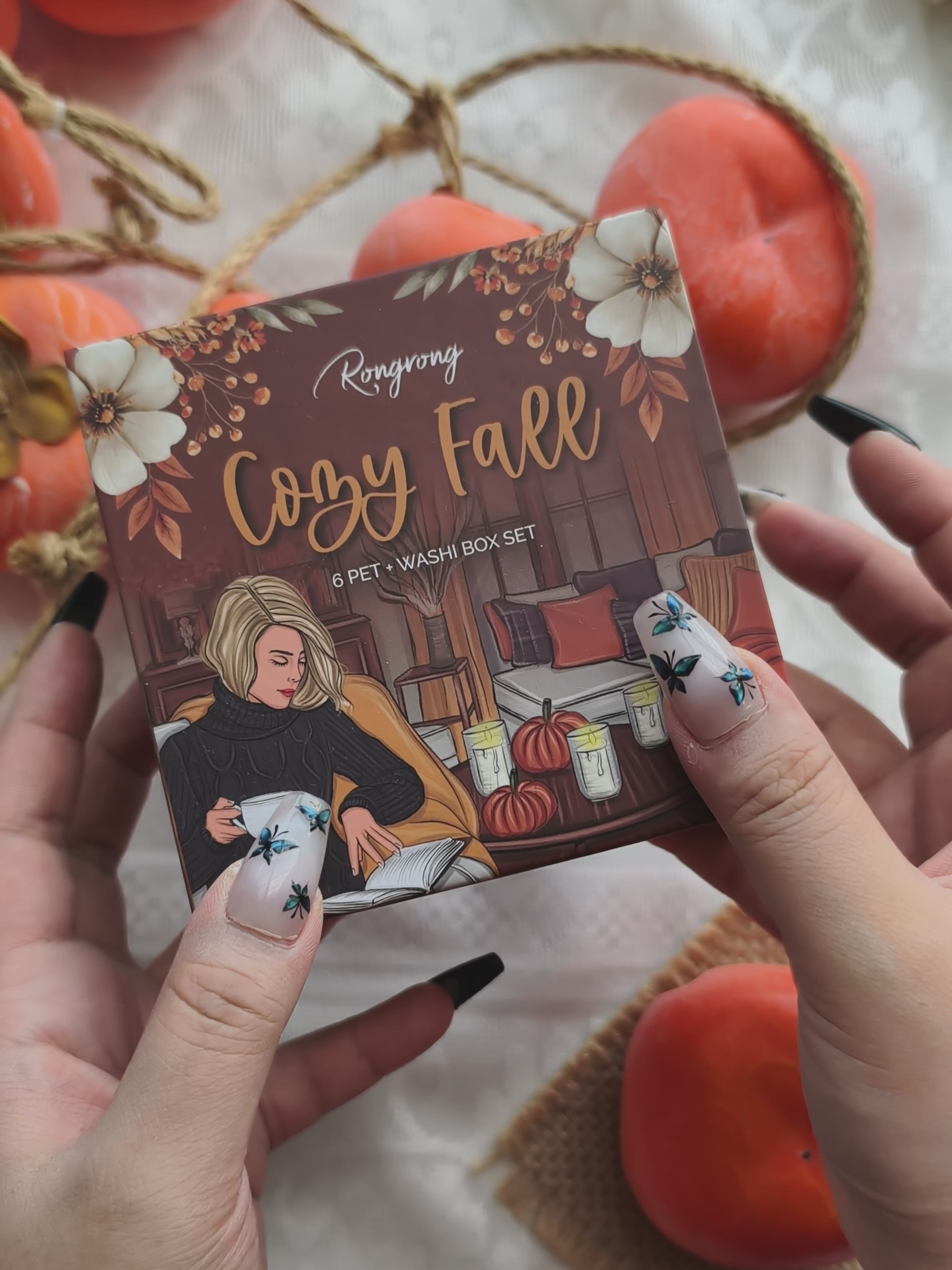 Cozy Fall Pre-cut PET Tape + Washi Box