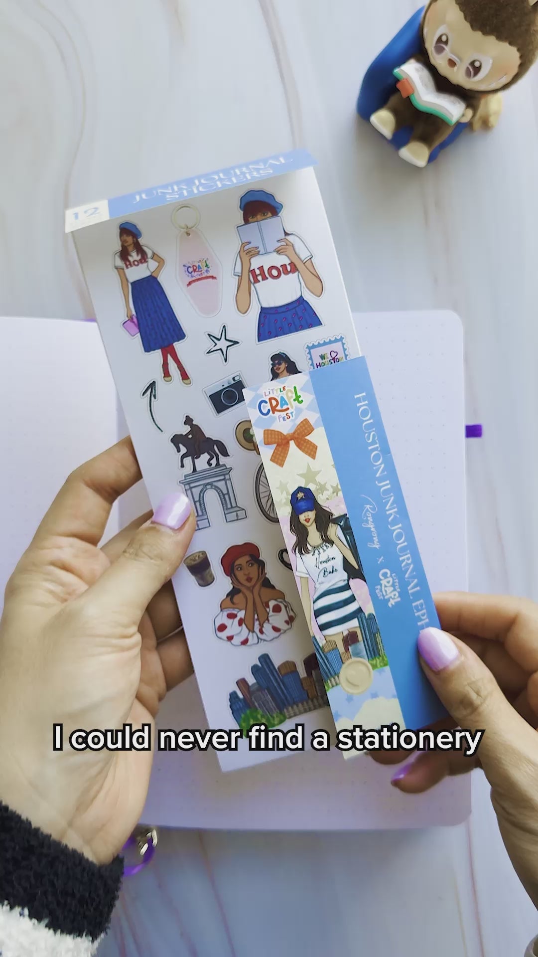 Houston Little Craft Junk Journal Ephemera Stickers