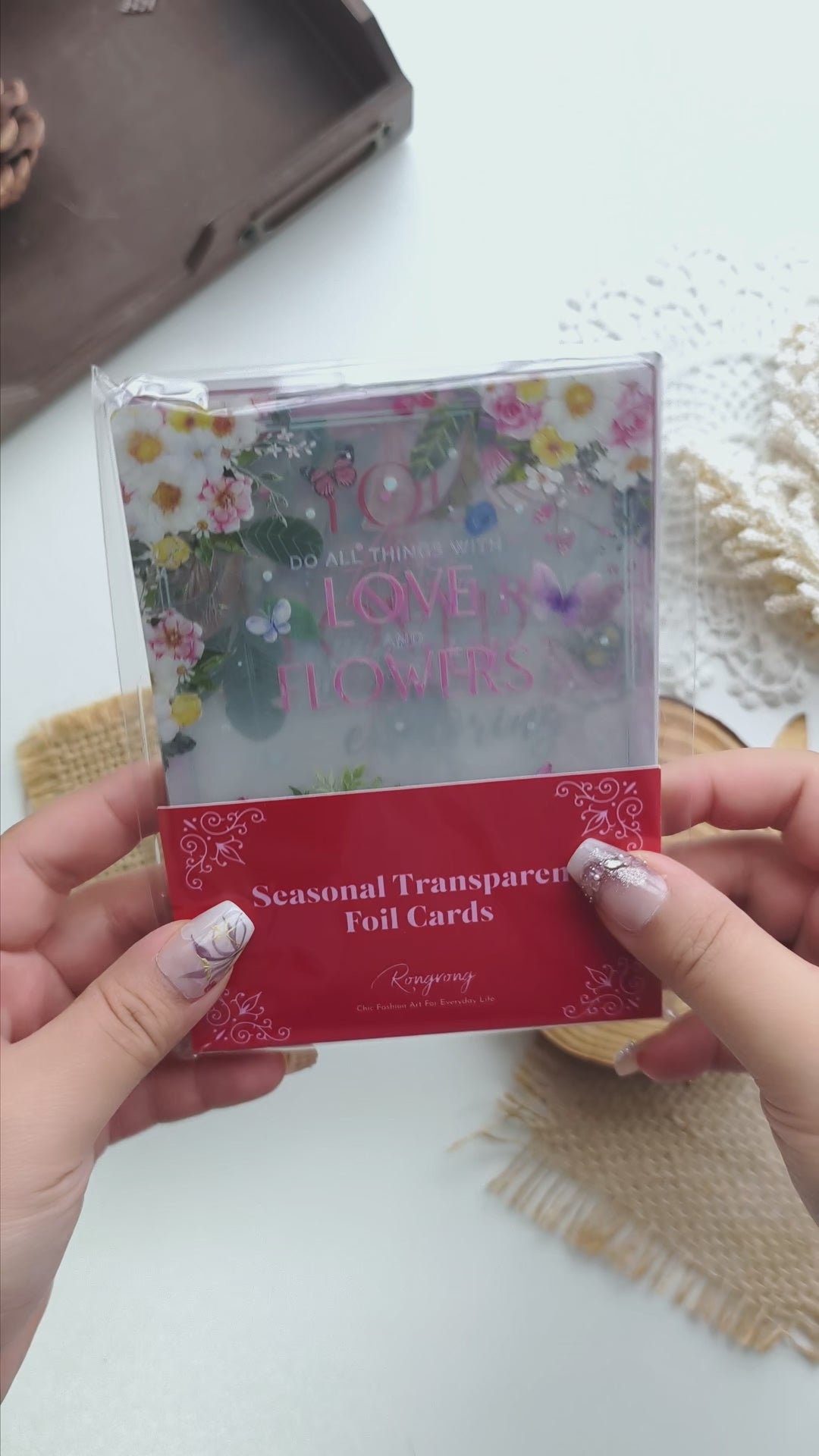 Seasonal Transparent Foil Cards