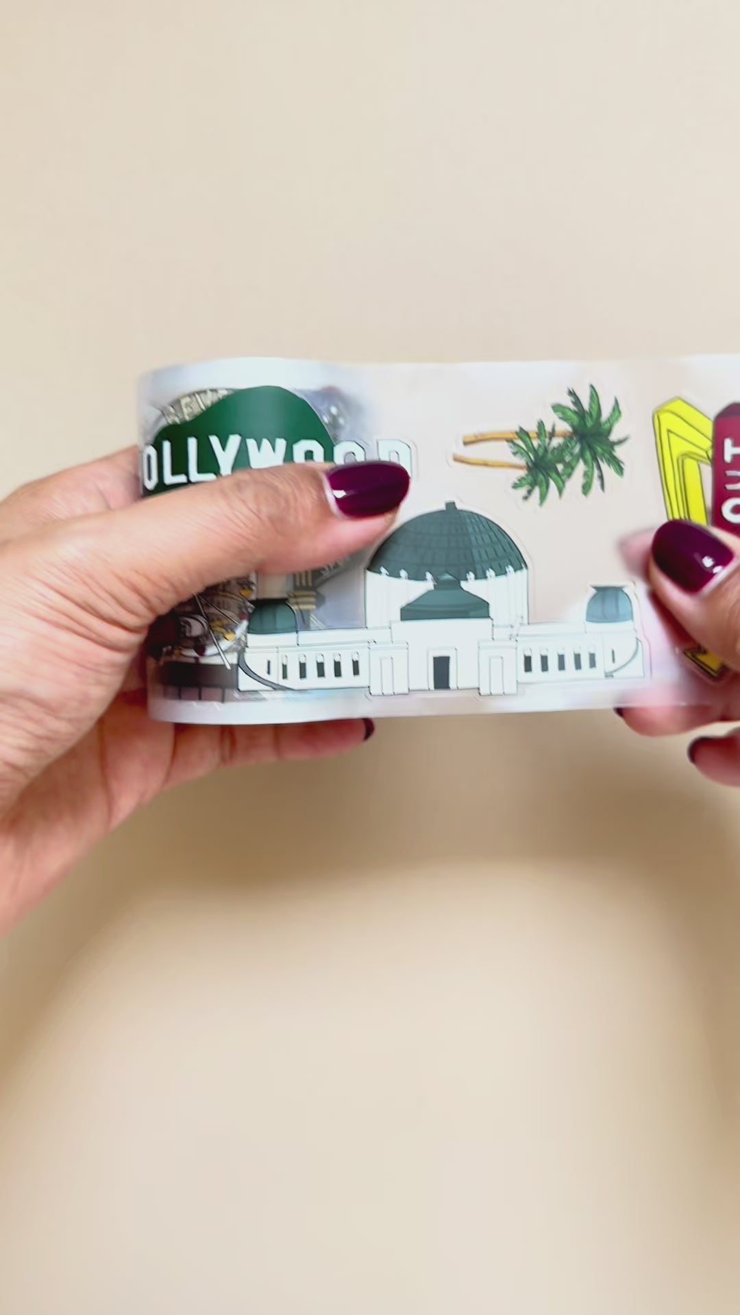 Los Angeles Pre-cut PET Tape [Rongrong City Series]