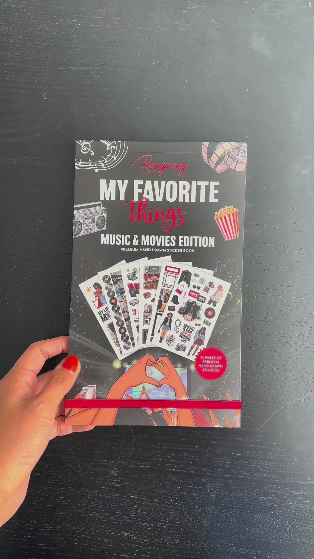 Video Flip Through of My Favorite Things Music & Movies Edition Sticker Book