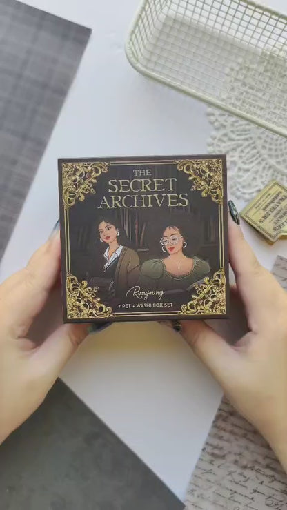The Secret Archives Pre-cut PET Tape + Washi Box