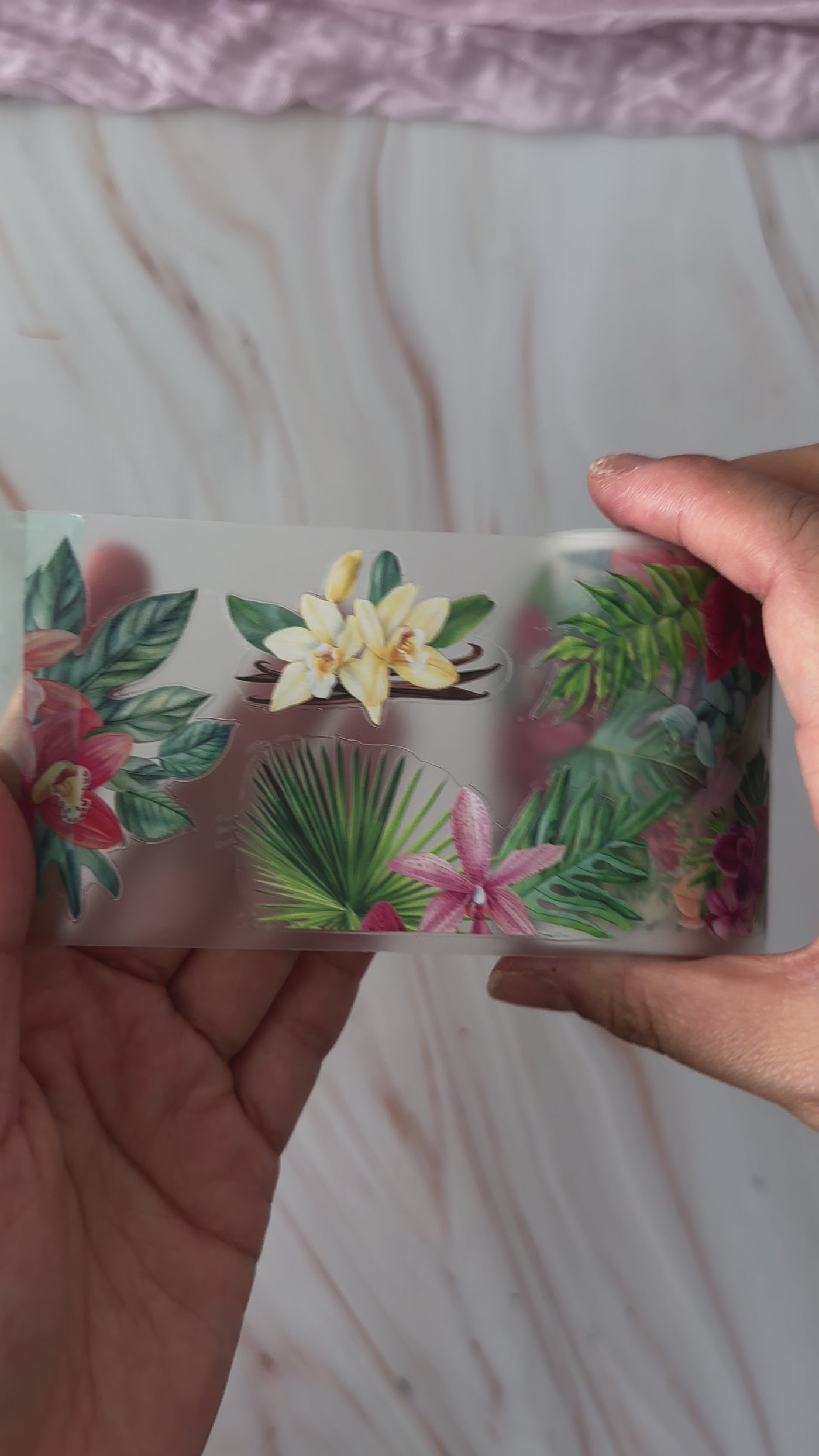 Orchid Flowers PET Tape
