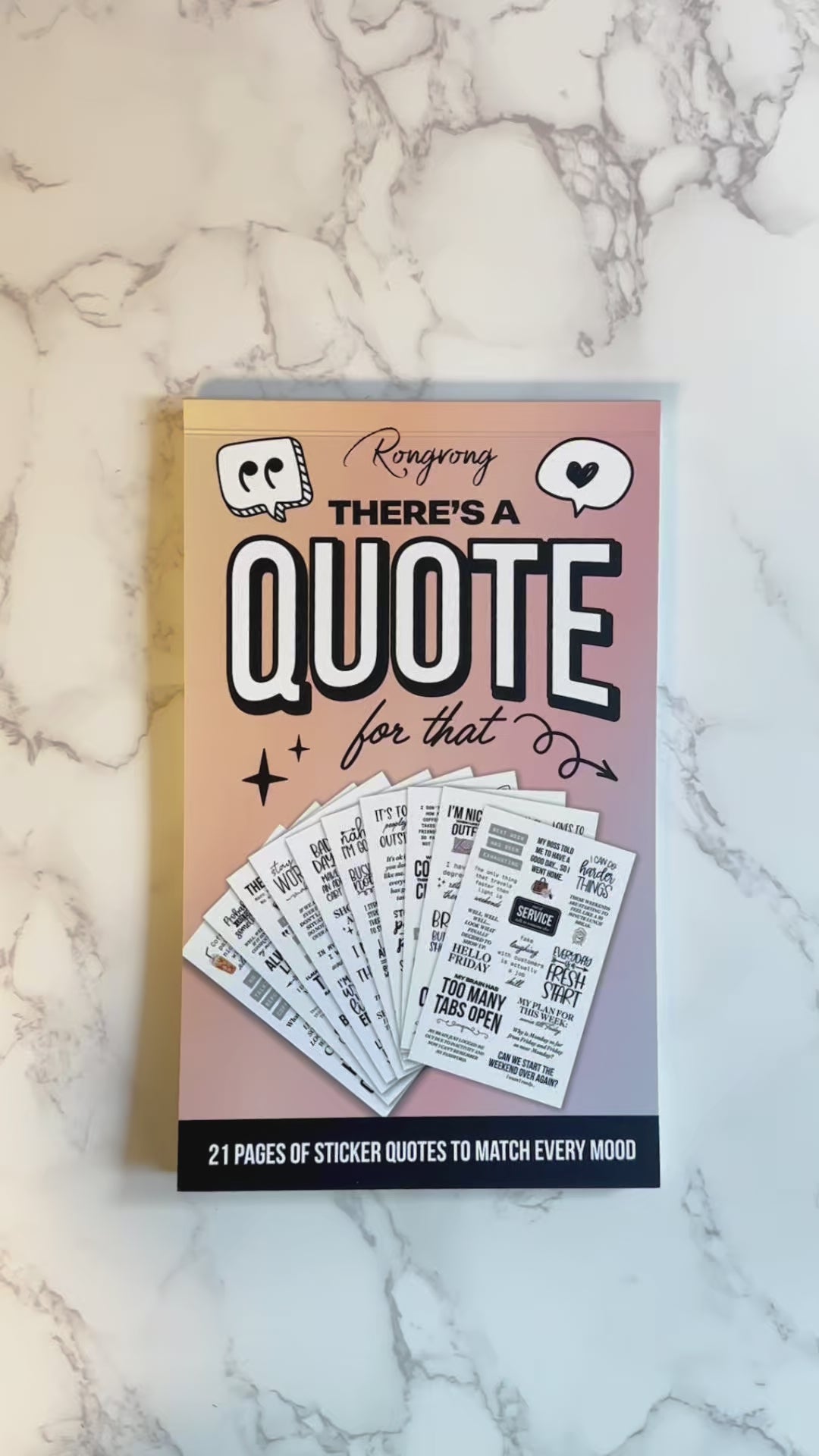 "There is a Quote For That" Sticker Book [EVERYDAY]