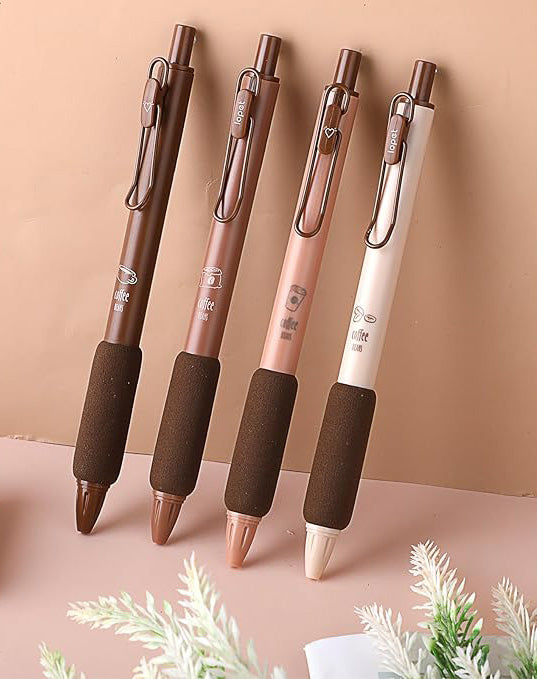 4Pcs Coffee Pens for Planners