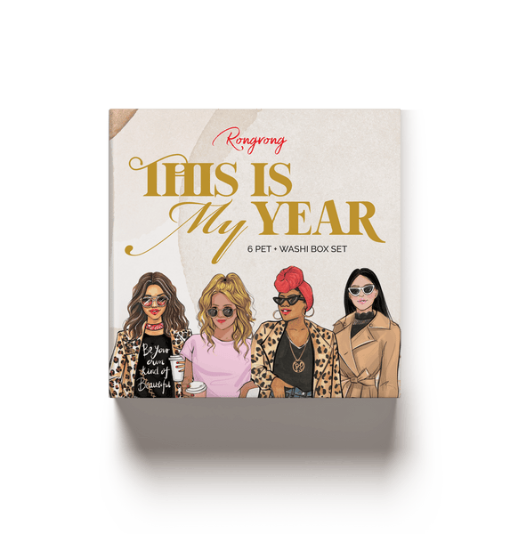 This is My Year PET Tape + Washi Box Set - Motivational Stickers