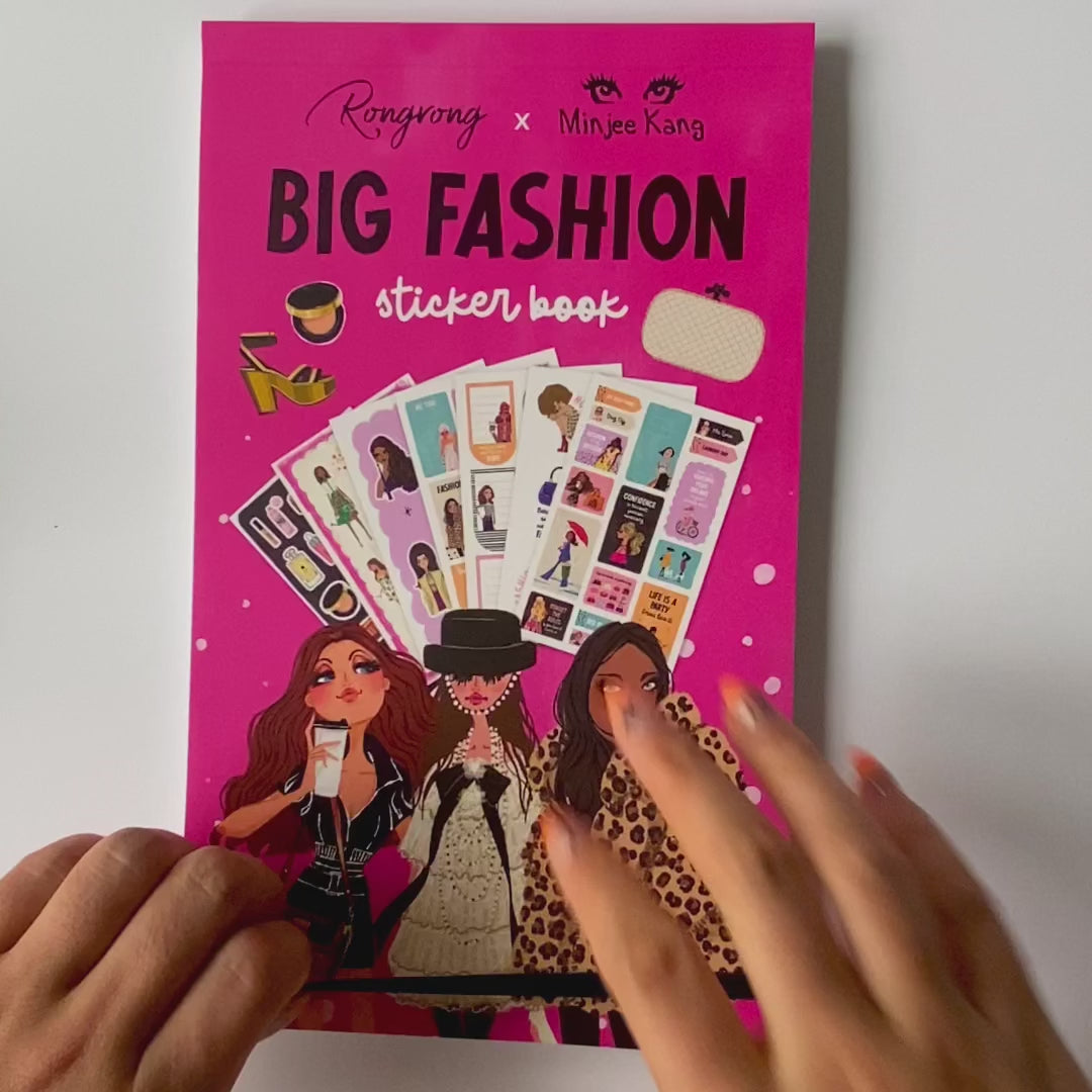 Big Fashion sticker book - Rongrong DeVoe x Minjee Kang - Shop Rongrong