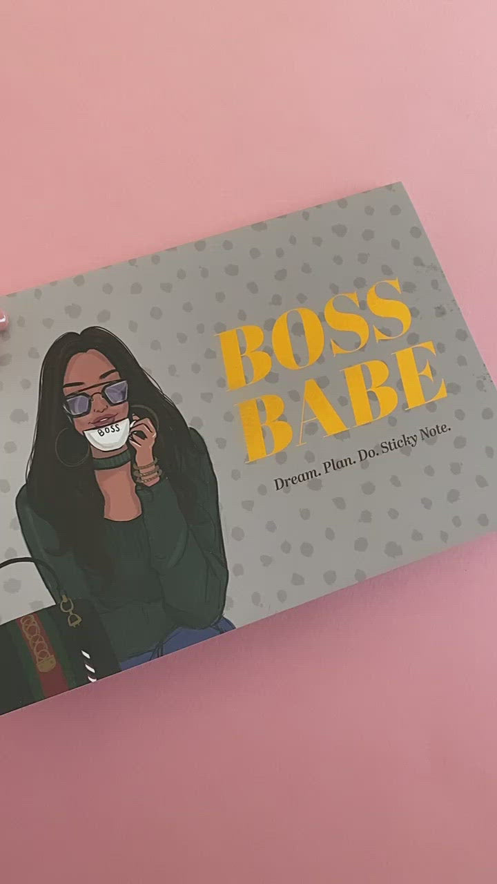 Boss Babe Sticky Note Pad by Rongrong DeVoe- Video